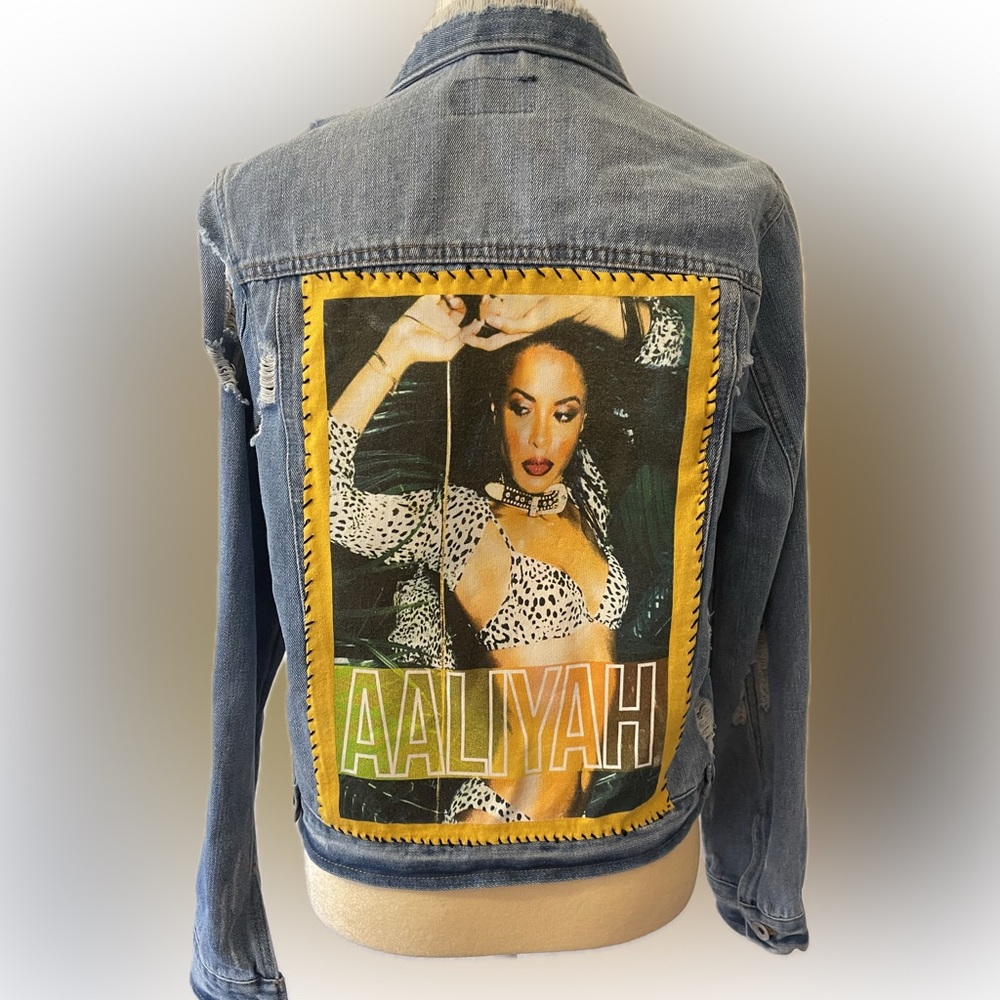 Aaliyah distressed jacket
